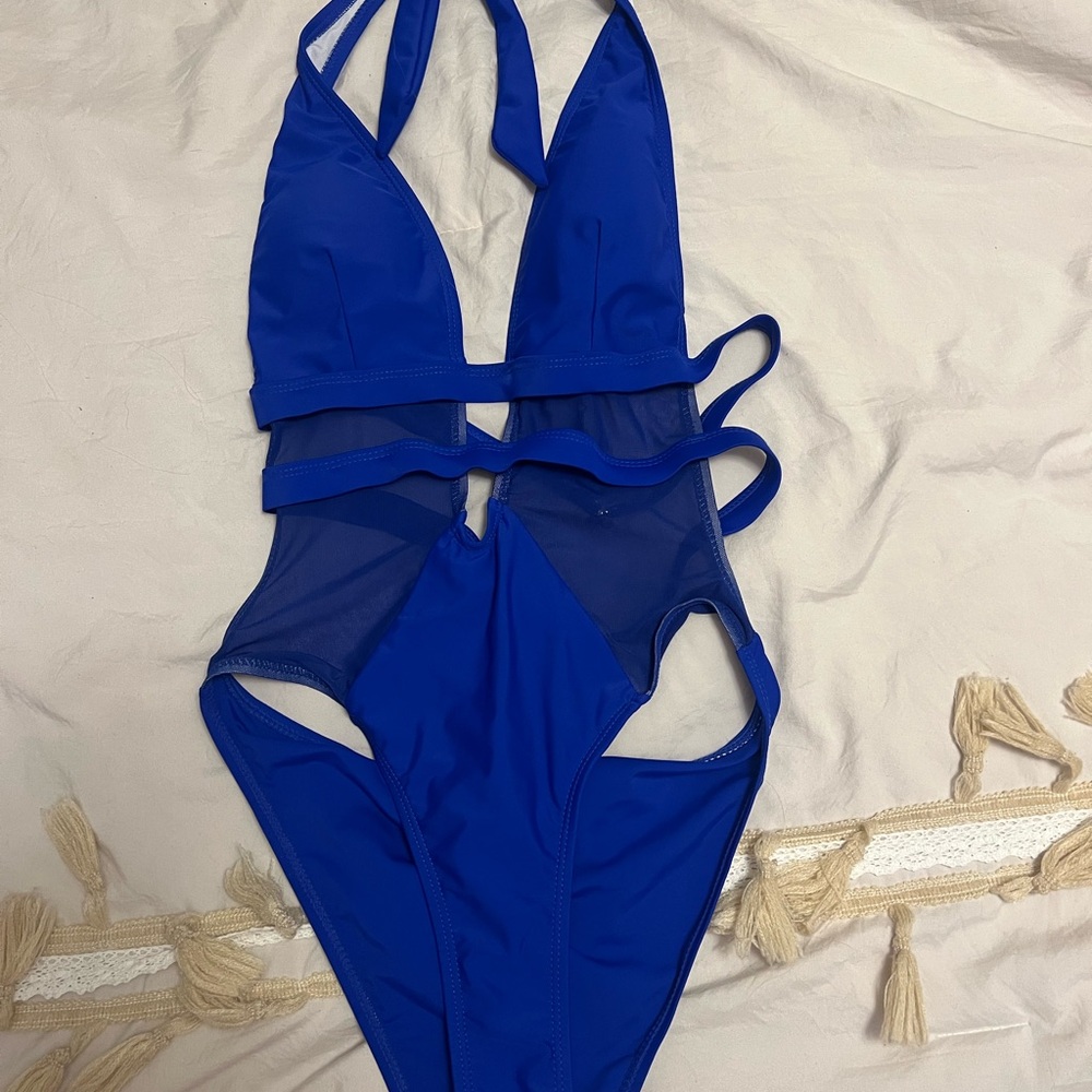 Women’s Swimwear Blue One-Piece